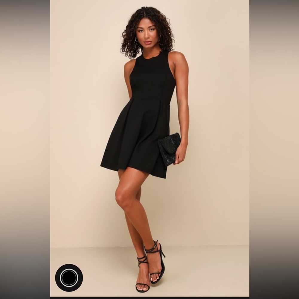 Lulus black mini dress